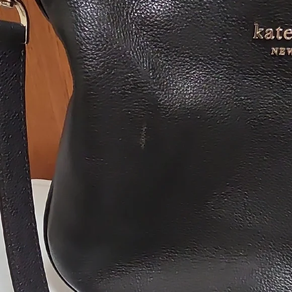 Kate Spade Black Pebbled Leather Crossbody with 2 Different Straps - Picture 3 of 16